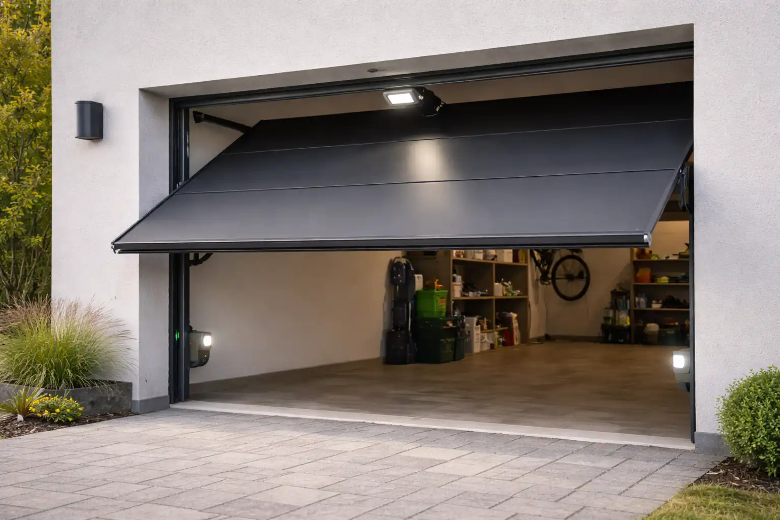 Portón basculante eléctrico