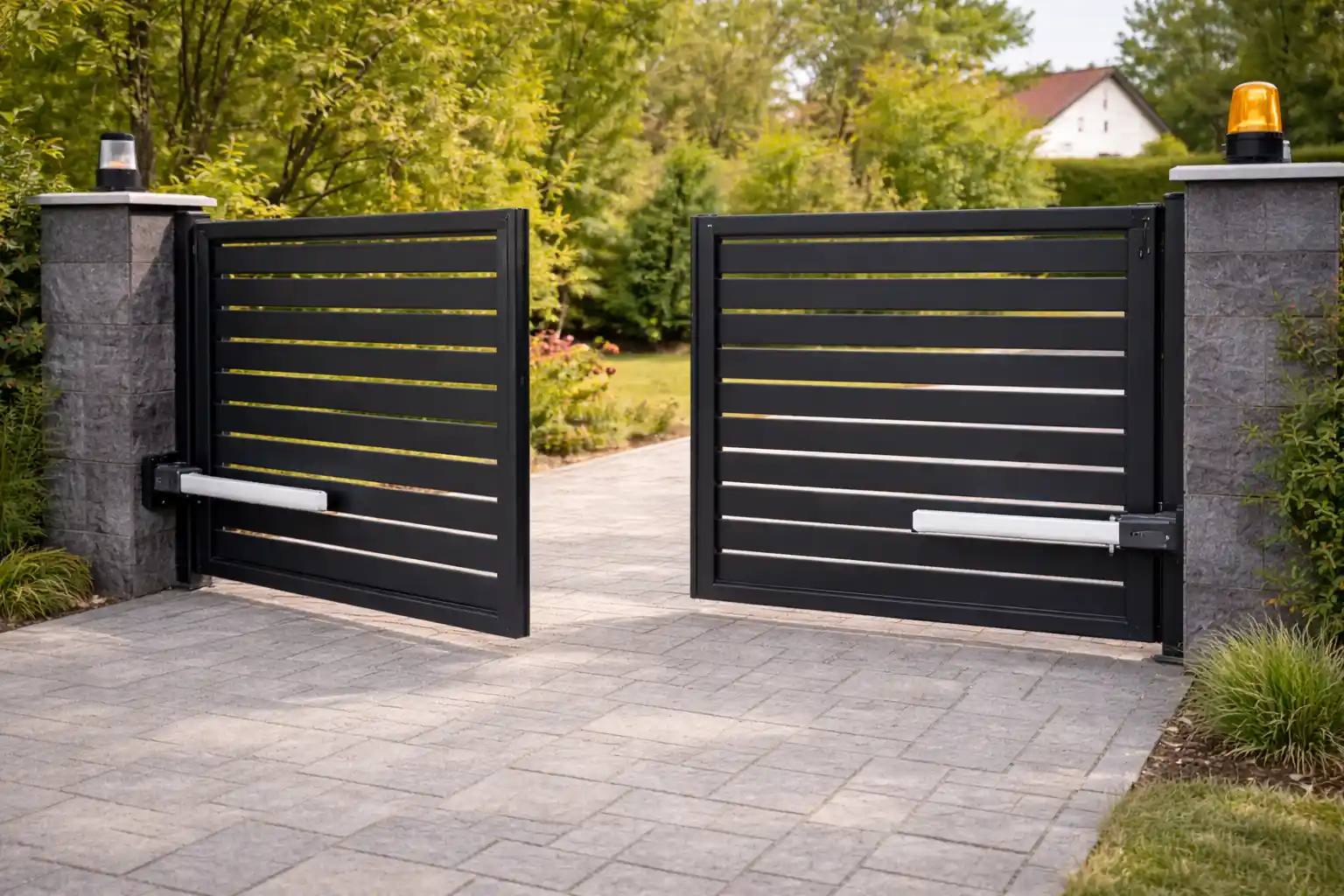 Portón batiente eléctrico