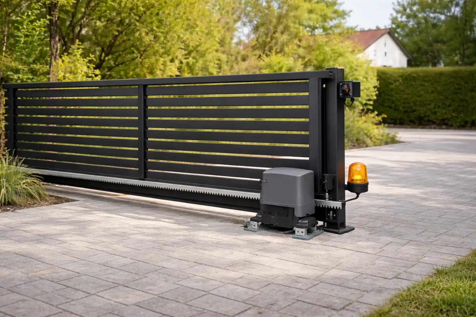 Portón eléctrico en Santiago